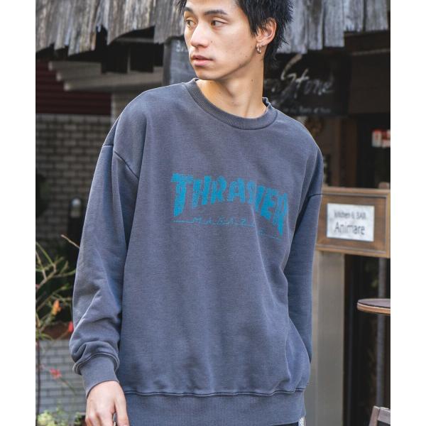 【THRASHER】 ヘビーウェイト ピグメント ロゴ スウェット