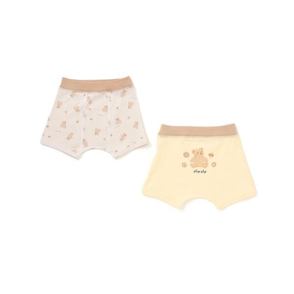 【スララク/吸汗速乾】綿100%汗とムレにサラば！わくわくサラッとボクサーパンツ2枚セット(100~