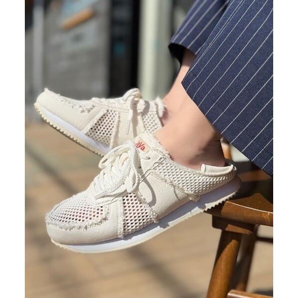 《JaVaジャバコラボ》風を履こう。足元から涼しく軽やかに！メッシュデザインスライドオンスニーカー