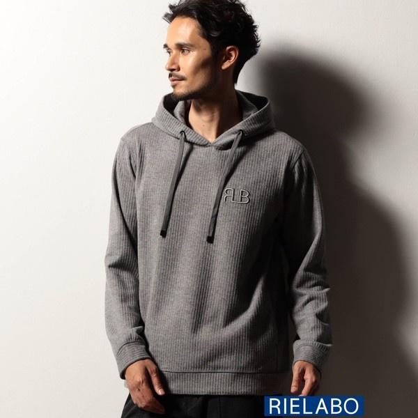 【RIELABO】エンブロイダリーロゴ プルオーバーパーカ
