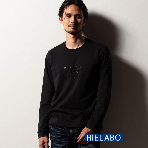 【RIELABO】ジェルロゴプリント クルーネックTシャツ