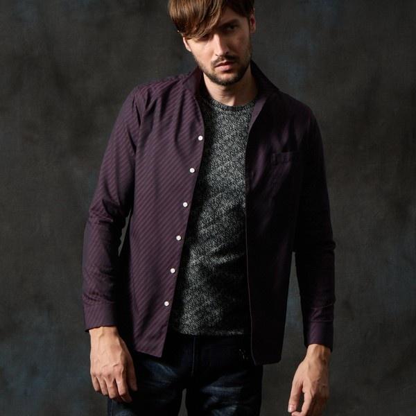 アラカルトバイヤスジャカードシャツ