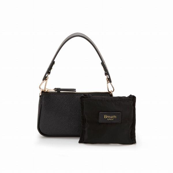 【Breath TOPKAPI】【藤本美貴さんコラボ】スコッチグレイン サブバッグ付ミニバッグ/撥水