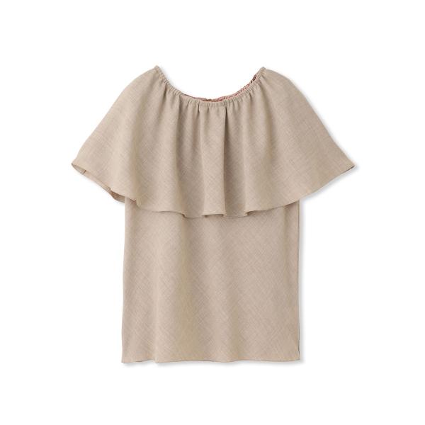 リフラックスキャンバスケープブラウス ≪手洗い可能≫