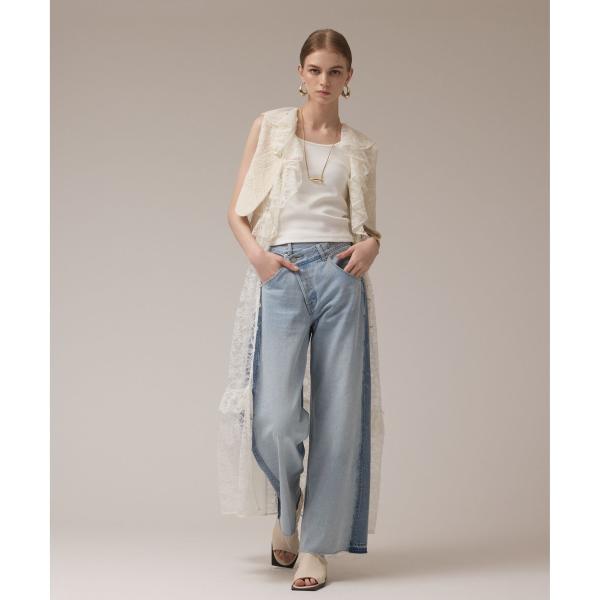 フリルカラーレースワンピース