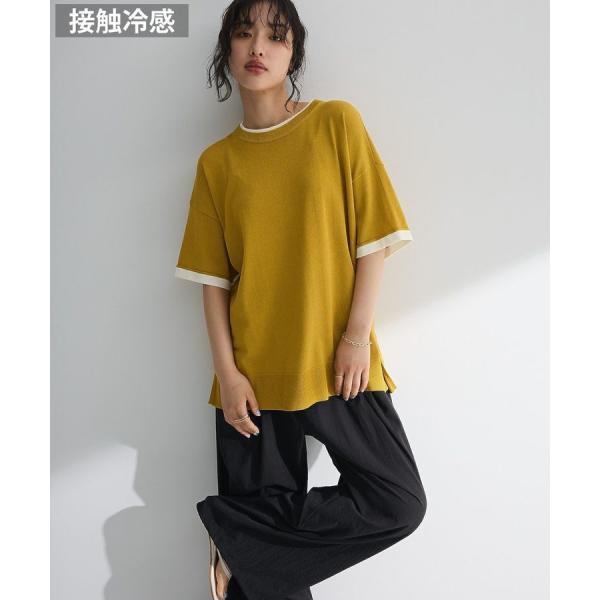 冷やっとすずやかレイヤーニットプルオーバー