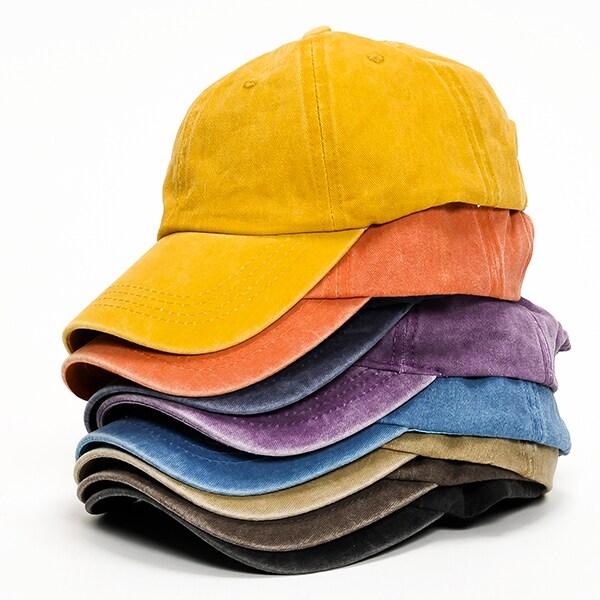 ヴィンテージライク ウォッシュ加工 コットン BBキャップ