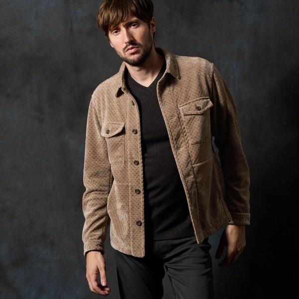 モールラッセルジャカードブルゾン