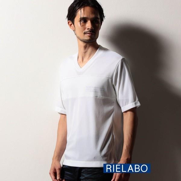【RIELABO】デザインVネックカットソー