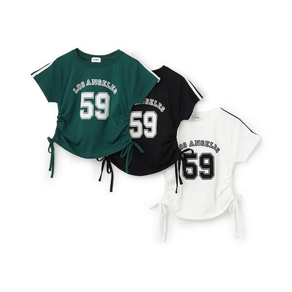 【LTXC】【接触冷感/ひんやり】ドロストナンバーTシャツ