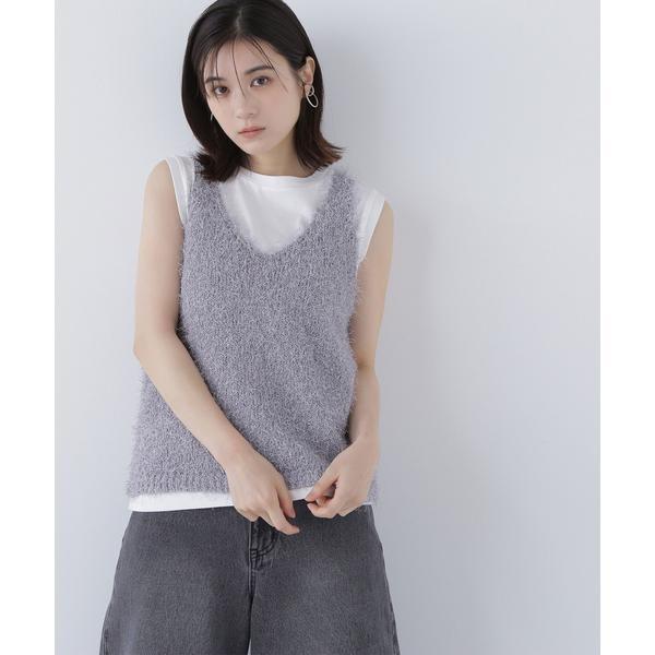 フリンジニットベストセット*
