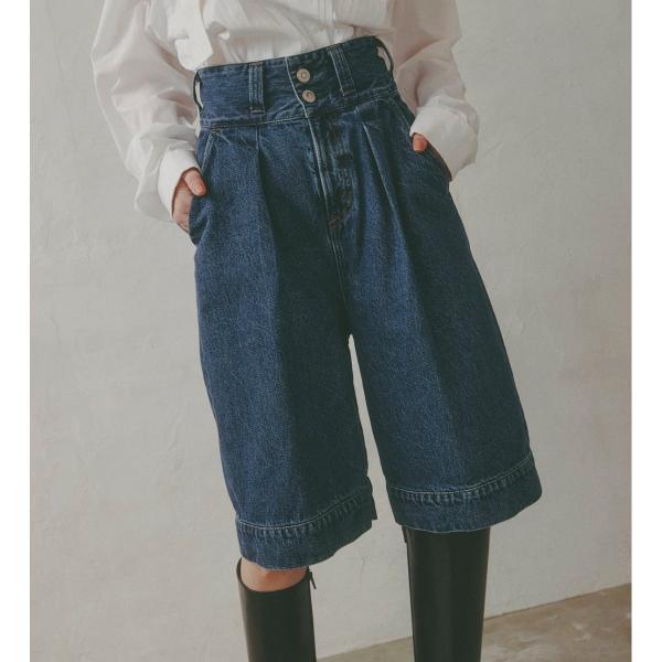 atelier SOMETHING TLEB HALF PANTS/アトリエサムシングデニムハーフパ