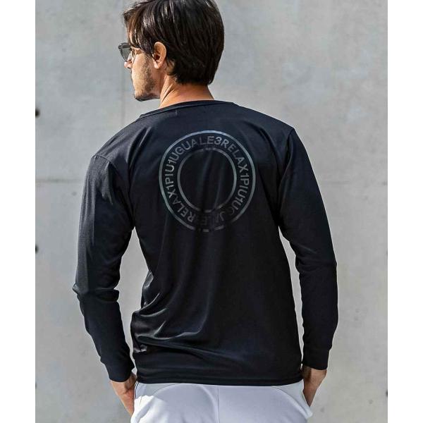 1PIU1UGUALE3 RELAX【リカバリーテックウェア】サークルロゴロングTシャツ