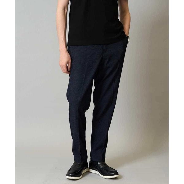 【イージーケア】デニムライクストレッチスラックス【洗濯機で洗える】〈ON/OFF SERIES〉