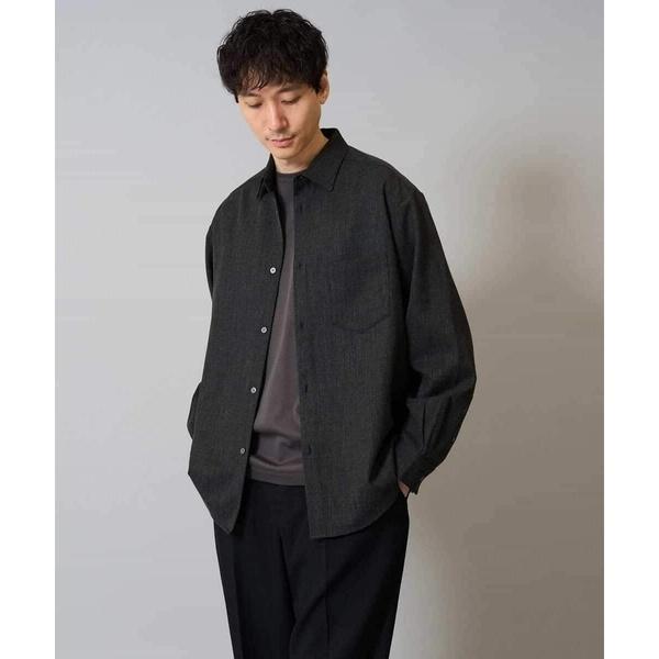 春先の軽い羽織に【イージーケア/シワになりにくい】ワイドシルエットシャツ リライト【洗濯機で洗える/