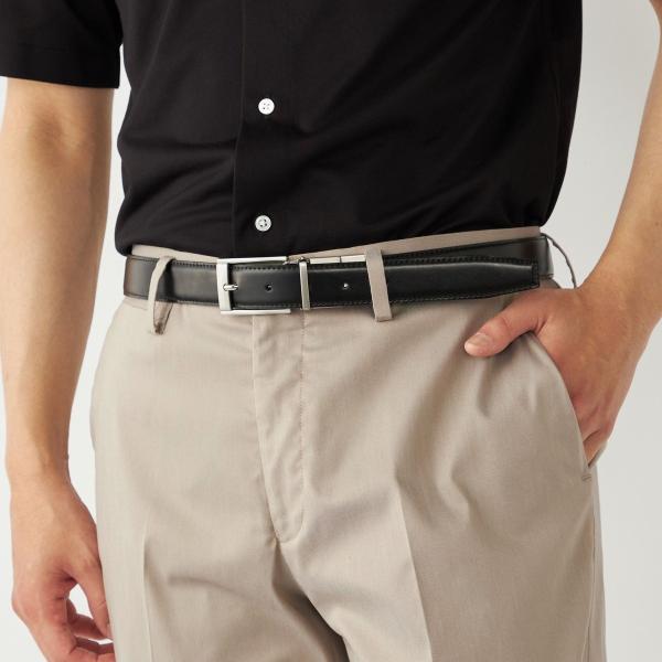 SHIPS Colors:リバーシブル レザー ベルト◇