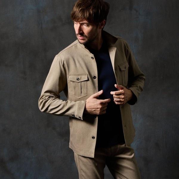 ウールライクミリタリーブルゾン