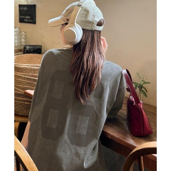 《JaVa ジャバ別注》綿100%パウダーブリーチヴィンテージ加工 ナンバリングTシャツ（半袖）