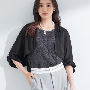 【軽く羽織れる】ボレロカーディガンの詳細画像2