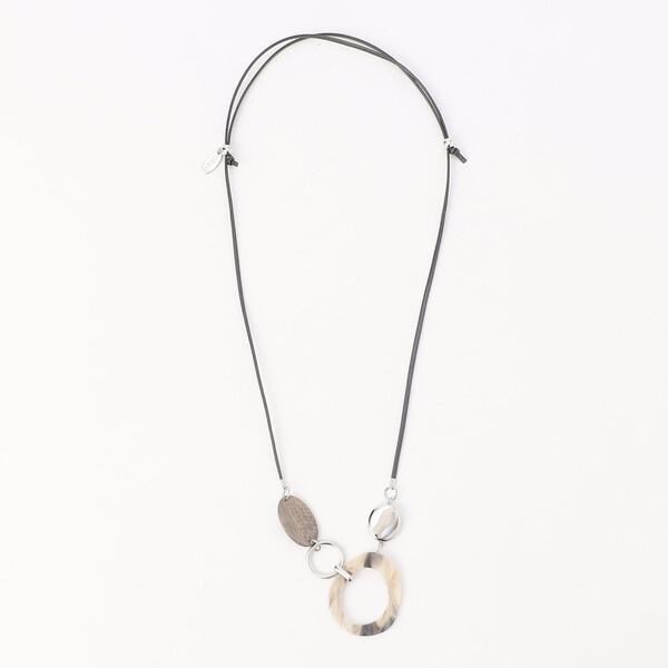 ミックスパーツ スライドネックレス