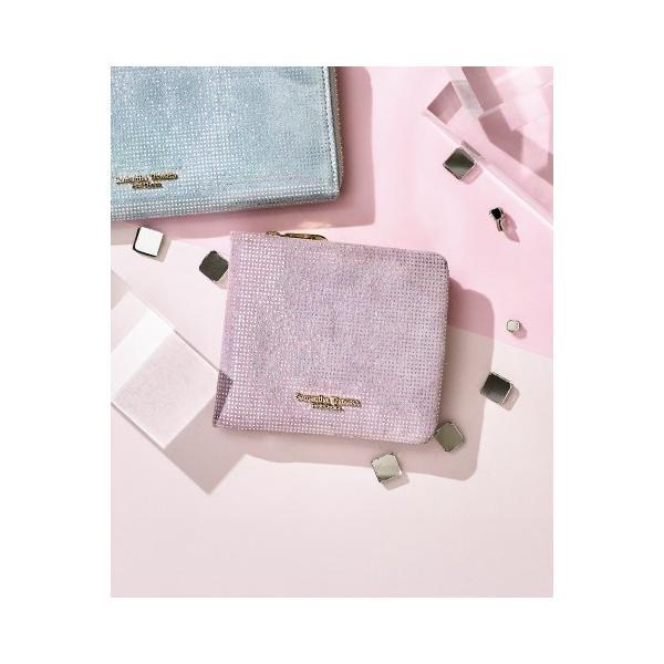 オーロラカラーピッグレザー 二つ折り財布