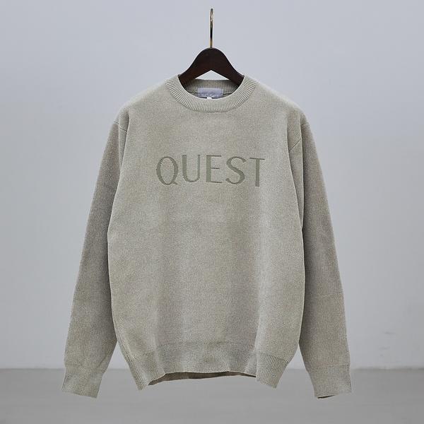 【QUEST / ワンポイントロゴ】モールリンクス ニット