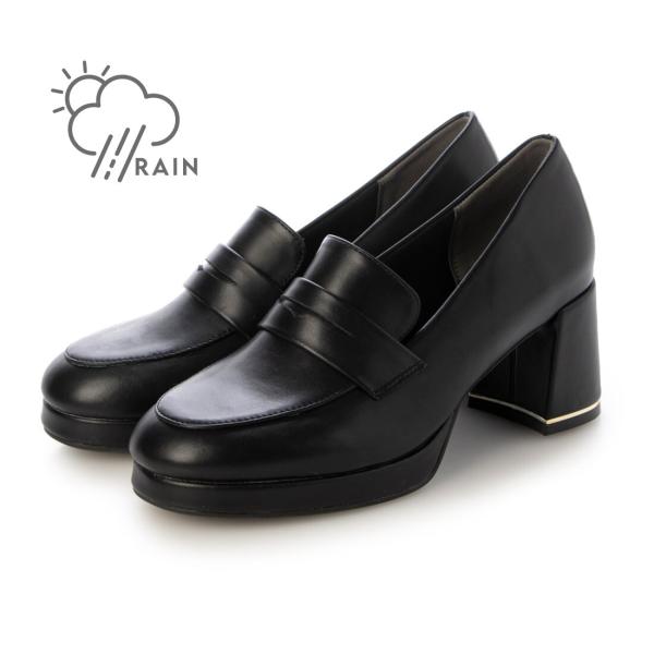 【25秋冬新作】 【晴雨兼用・ふかふか】ストームラウンド6.5cmコインローファー IZ5785