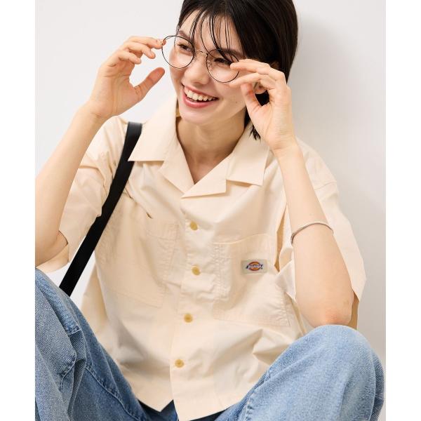 【Dickies】コットンダンプクロップドシャツ