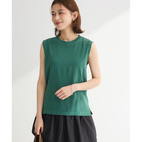 ・DOUBLE FLAGS ピグメント切替ノースリTEE