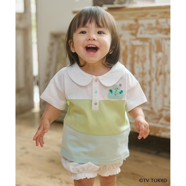 【80-100cm】シナぷしゅ襟付き カットソー