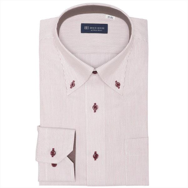 ボタンダウン 長袖 形態安定 ワイシャツ