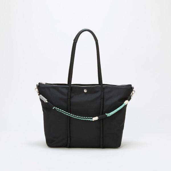 【Breath TOPKAPI】ポリエステル コードチャーム付き ビッグ トートバッグ