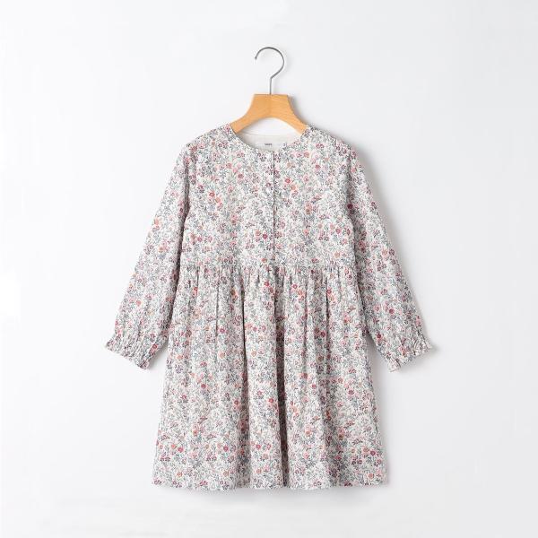 SHIPS KIDS:80〜90cm / リバティ 長袖 ワンピース