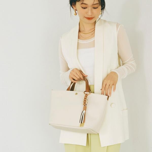 【Breath TOPKAPI】RIPPLE リプル コードチャーム付き 2way トートバッグ