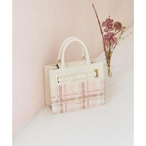 チェック柄エムシュシュ トートバッグの商品画像