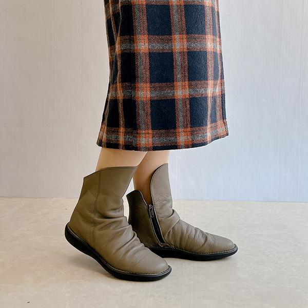 極柔 2WAY 軽量 幅広 プレーンブーツ 日本製