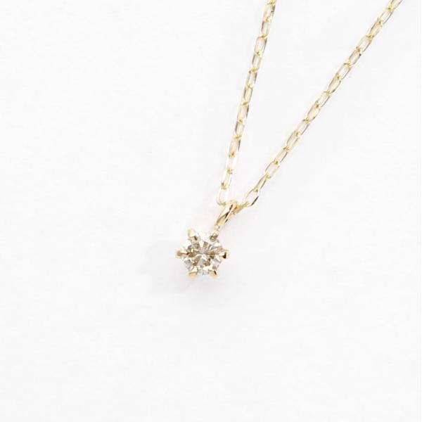 K10ダイヤモンドネックレス0.05ct