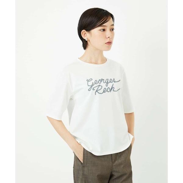 [接触冷感/紫外線カット/遮熱]プレーティングスルケットロゴカットソー