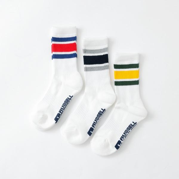 【RUSSELL ATHLETIC/ラッセル アスレチック】靴下/3点セット/R