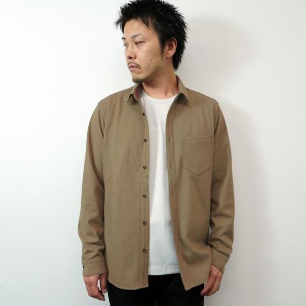 ウールライクショートレギュラーカラーシャツ