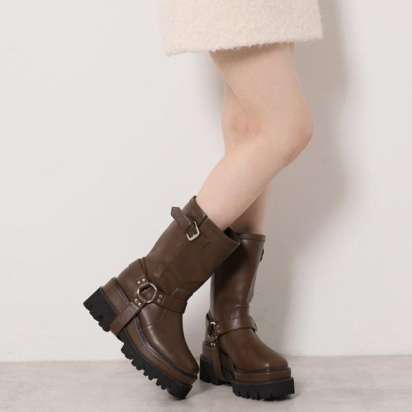 【トレンド感も着回し力も◎】2WAYダブルトラックソールエンジニアブーツ