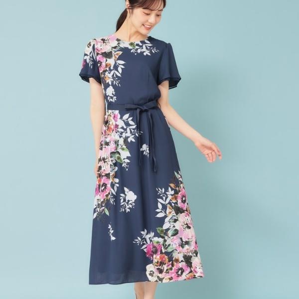 【＆yours project】パネル柄ワンピース