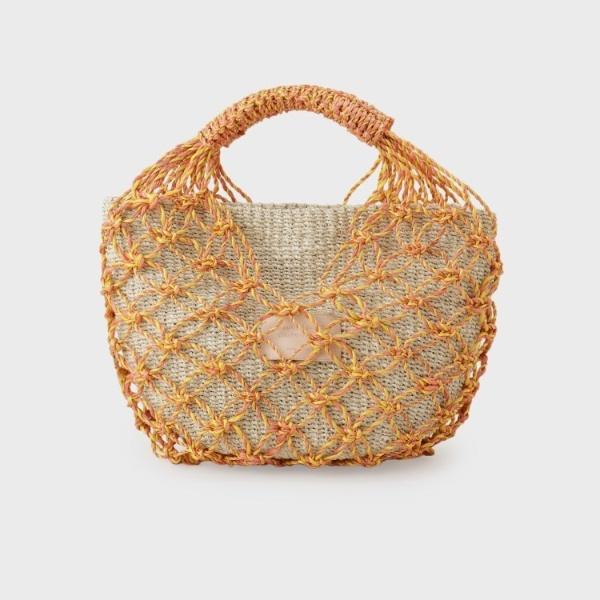 【beautiful people】abaca twist bag S