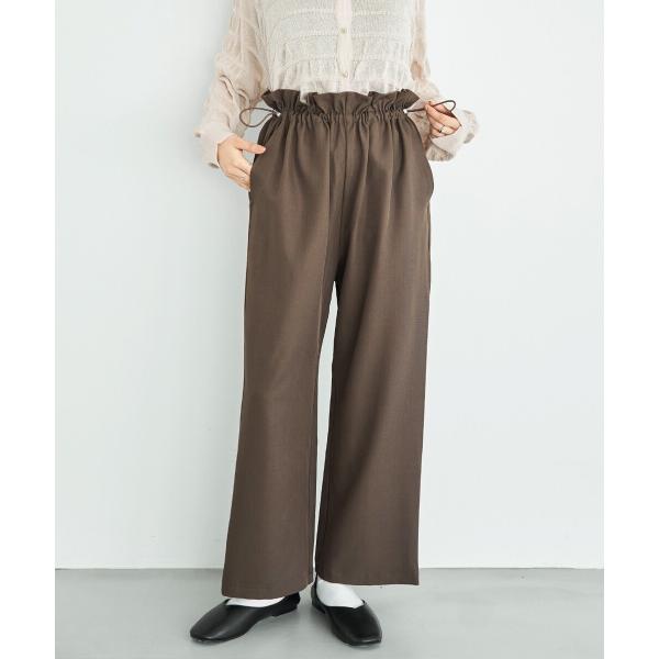 【mil (ミル)】ウエストドロスト デザインパンツ ドロストパンツ