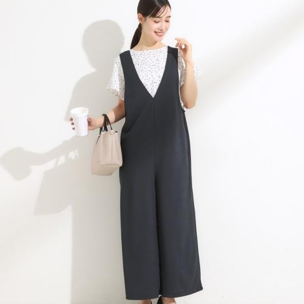 【前後2WAY洗える】さらっと着られるサロペット