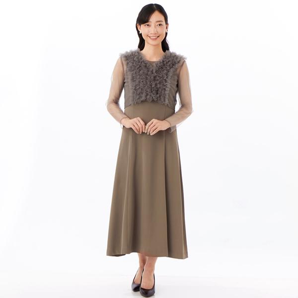 チュールボレロ+プリンセスフレアードレス2点セット