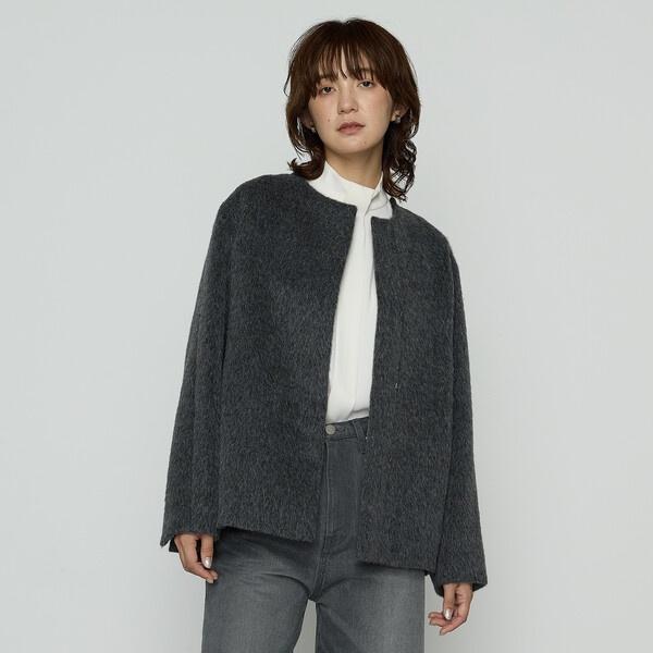 アルパカシャギー ノーカラージャコット