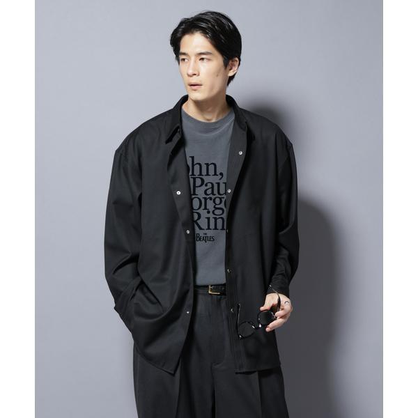 トリプルステッチ パールドットオーバーシャツ