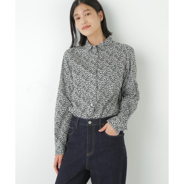 ◆リバティプリントベーシックカラーシャツ