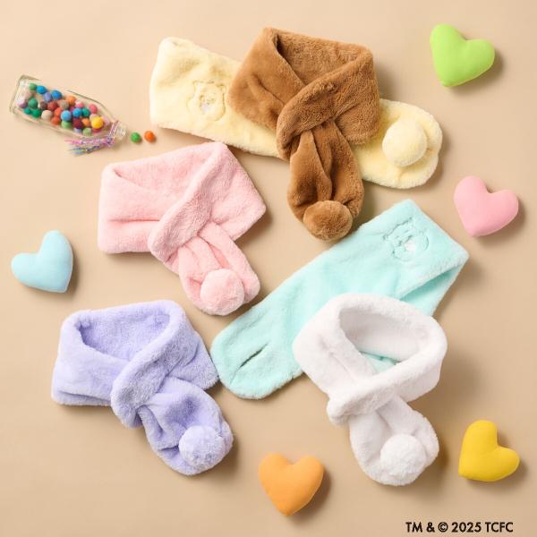 フェイクファーマフラー 11×65cm  ケアベア TM CareBears TM ワンポイント